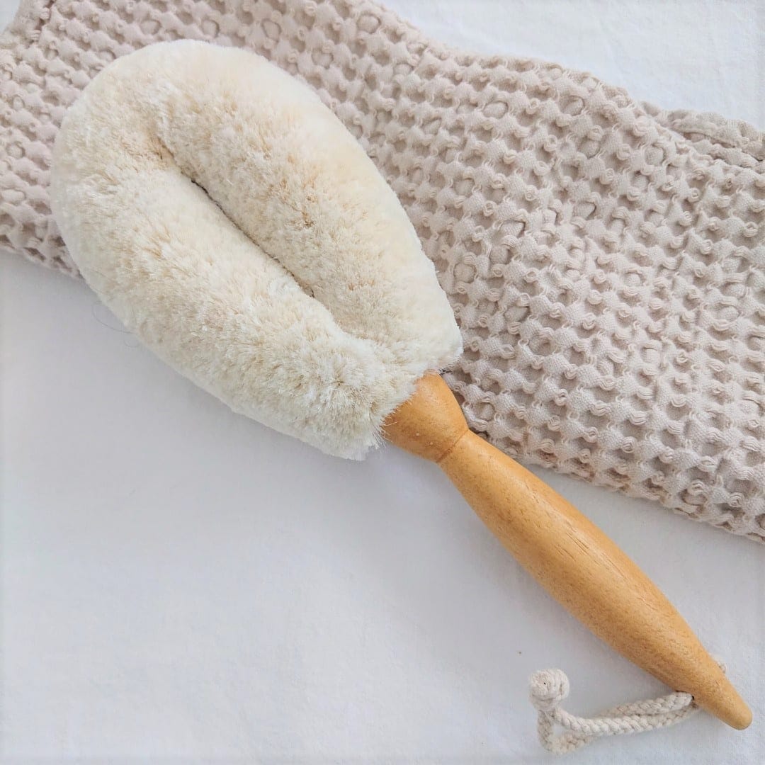 Bodycare body brush for dry brushing, jute