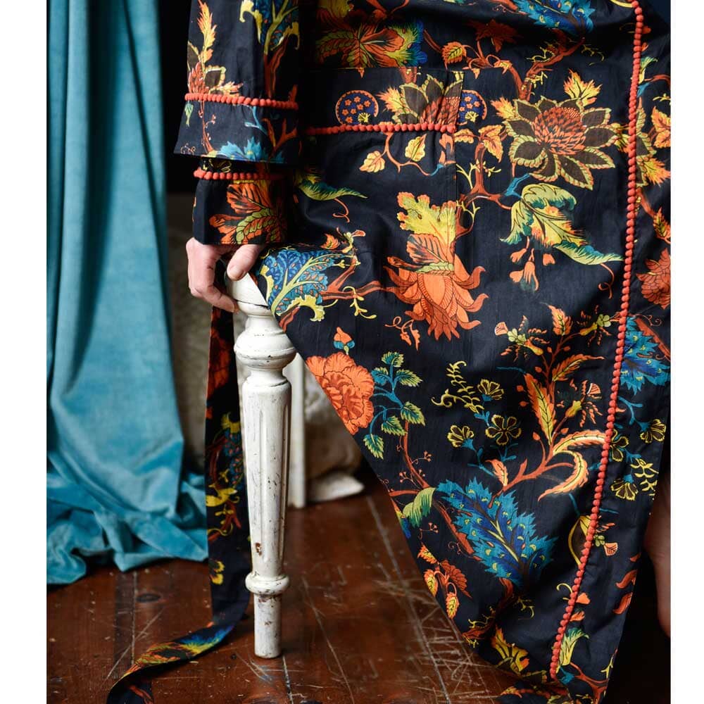 Burnt Orange women's kimono dressing gown