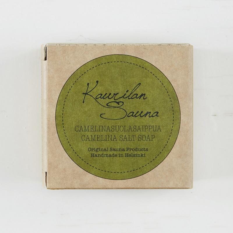CAMELINA SALT SOAP 120 g METAL OR CARDBOARD BOX - OUTLET
