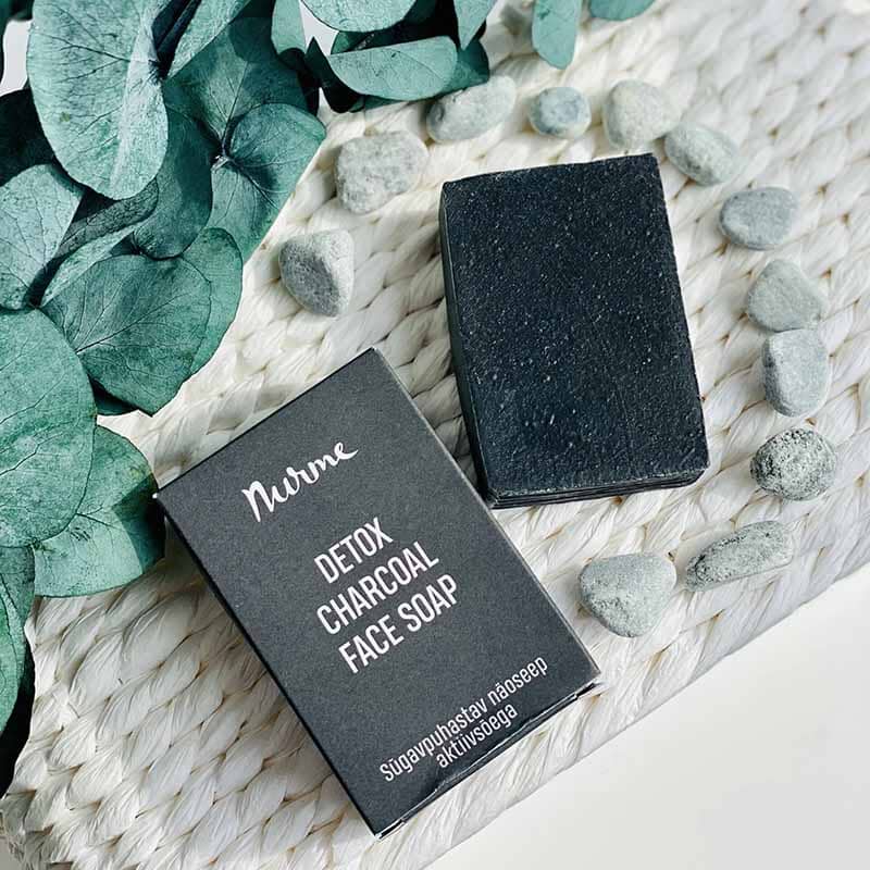 Detox Charcoal Kasvojenpuhdistuspala 100 g