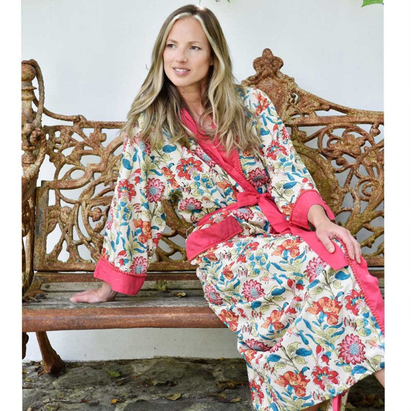 Floral Garden women's kimono dressing gown