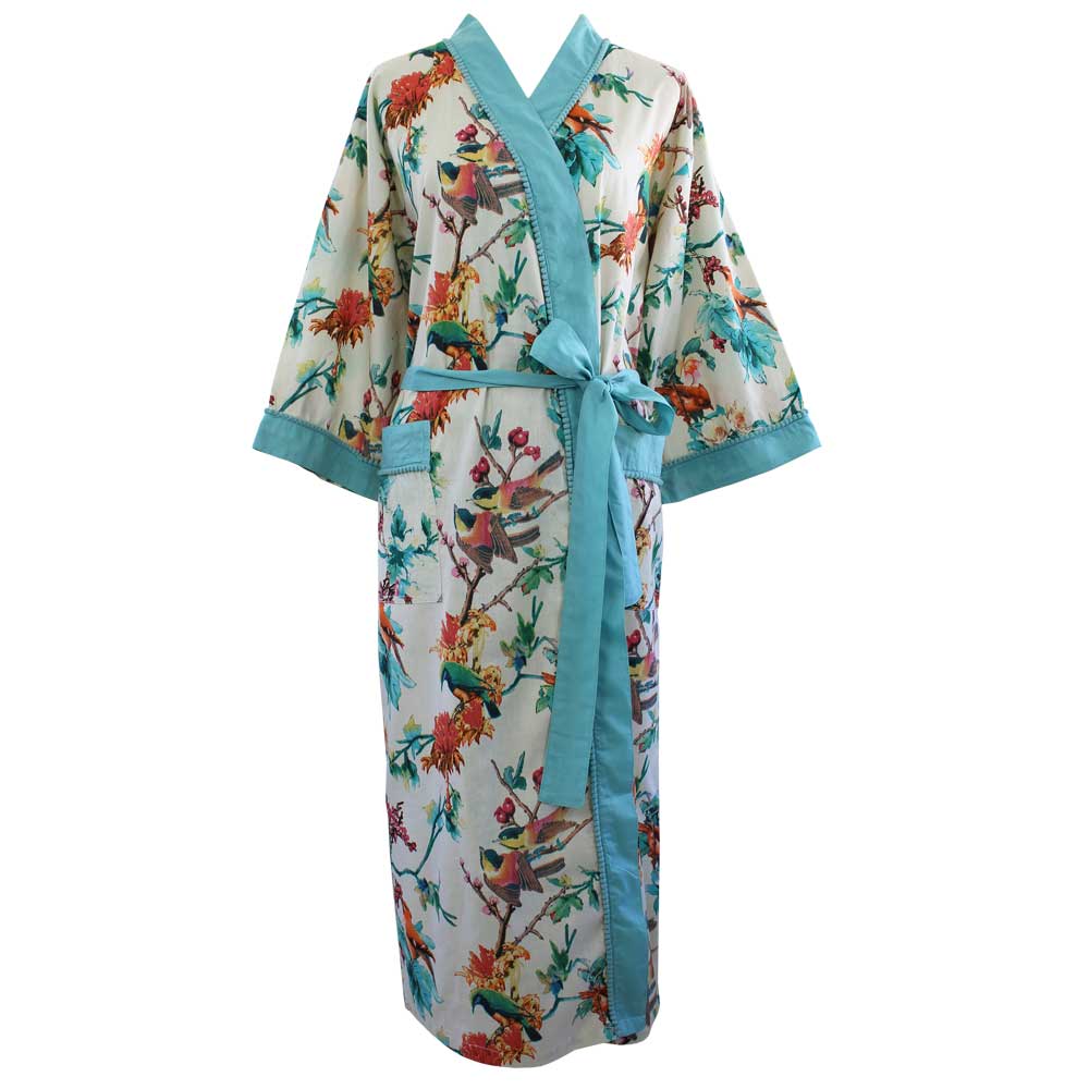 Hummingbird women's kimono dressing gown