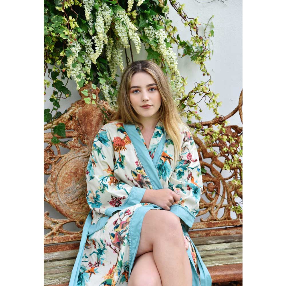 Hummingbird women's kimono dressing gown