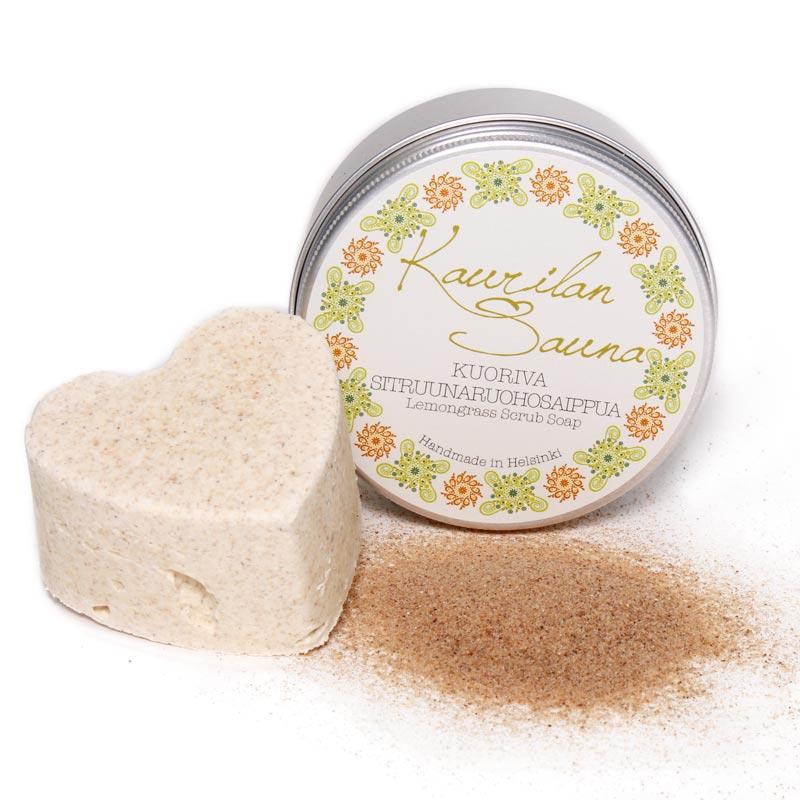 Kuoriva Sitruunaruohosaippua 110 g METALLI- TAI PAHVIRASIASSA