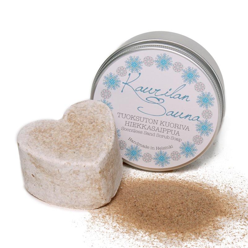 Tuoksuton Kuoriva Hiekkasaippua 110 g METALLI- TAI PAHVIRASIASSA