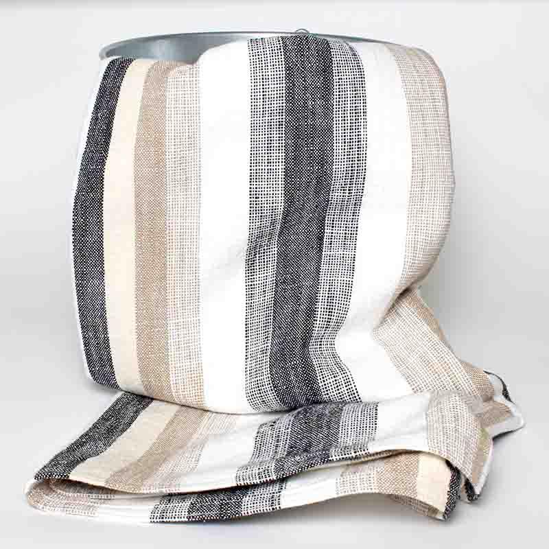 Kotimainen raitapyyhe / laudeliina 160 x 60 cm USEITA VÄREJÄ