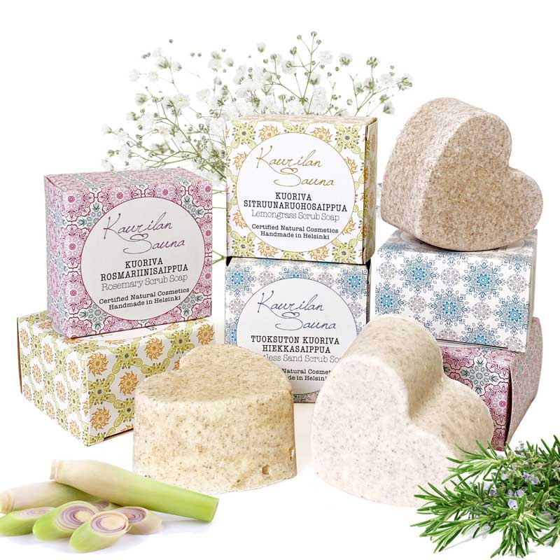 Kuoriva Rosmariinisaippua 110 g METALLI- TAI PAHVIRASIASSA