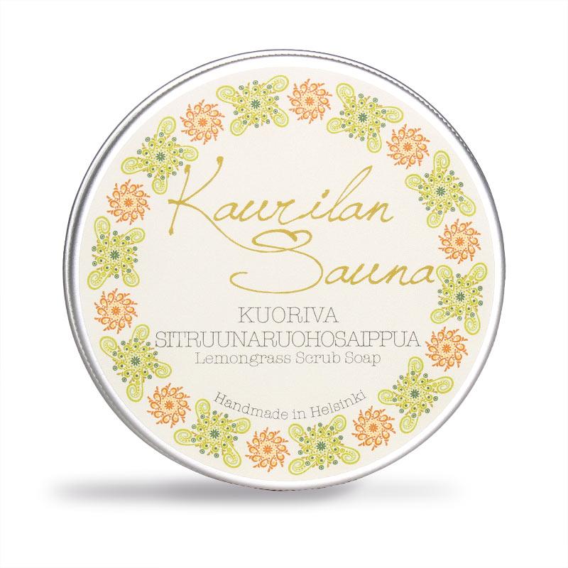 Kuoriva Sitruunaruohosaippua 110 g METALLI- TAI PAHVIRASIASSA