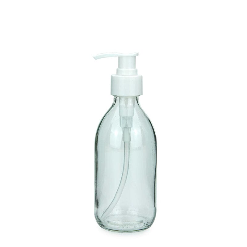 Glass pump bottle 250 ml
