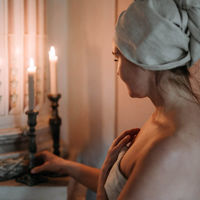 Mehiläisvahakynttilät - violetti 4 kpl