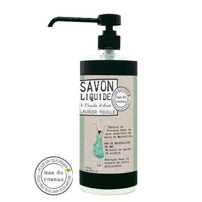 Nestemäinen Marseillesaippua Laurier Feuille - Laakerinlehdet