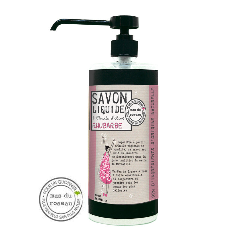 Liquid Marseille Soap Rhubarbe - Rhubarb 