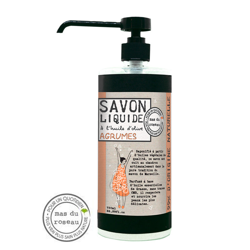 Nestemäinen Marseillesaippua Agrumes - Sitrushedelmät