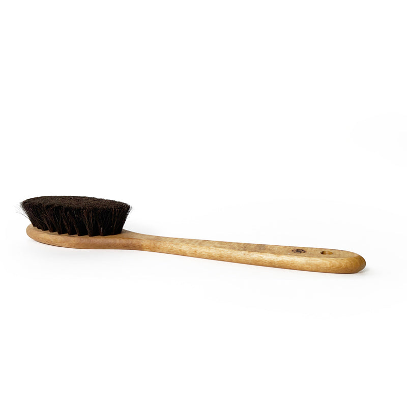 Long-handled tarred horsehair brush