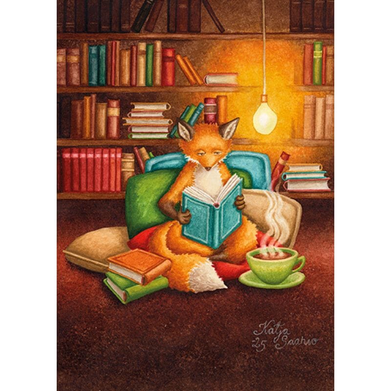 Postikortti - Lämmin lukuhetki