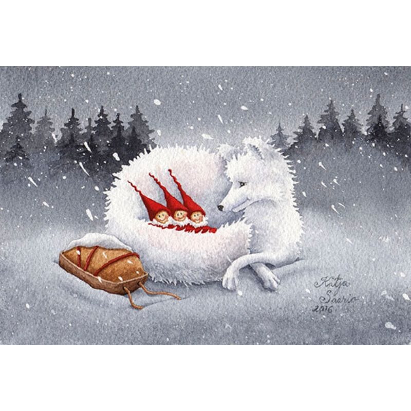 Postikortti - Naali ja tontut