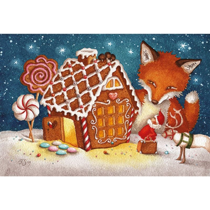 Postikortti - Piparkakkutalo