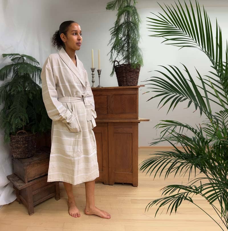 Roosa hamam bathrobe Oats