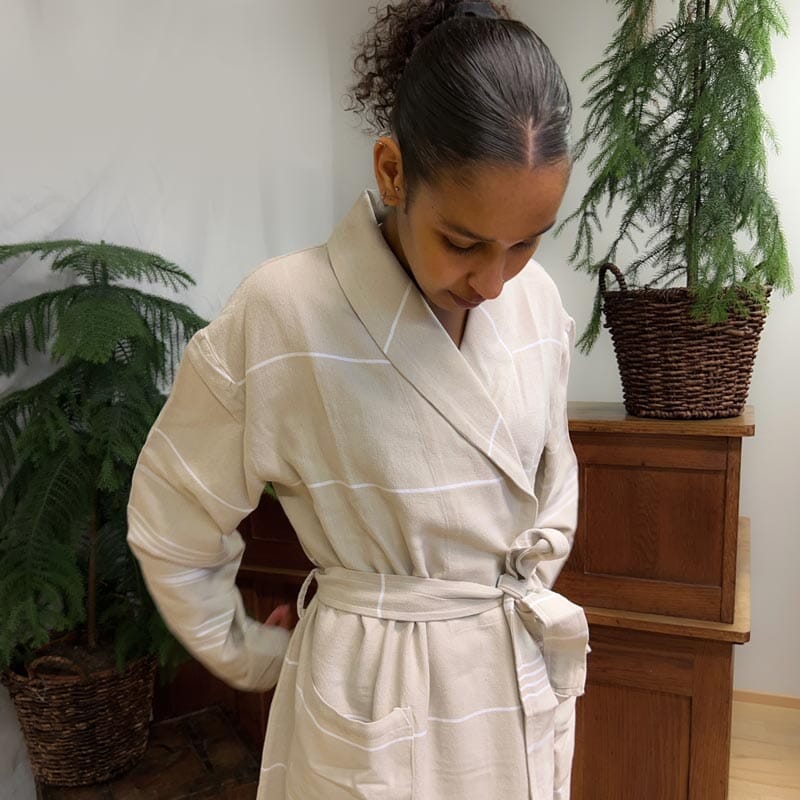 Roosa hamam bathrobe Oats