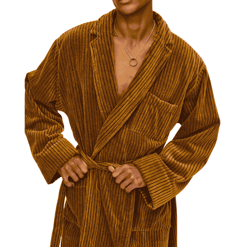 Santiago Velour long bathrobe