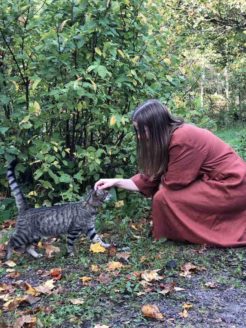 Mailin Linen Bathrobe Rust