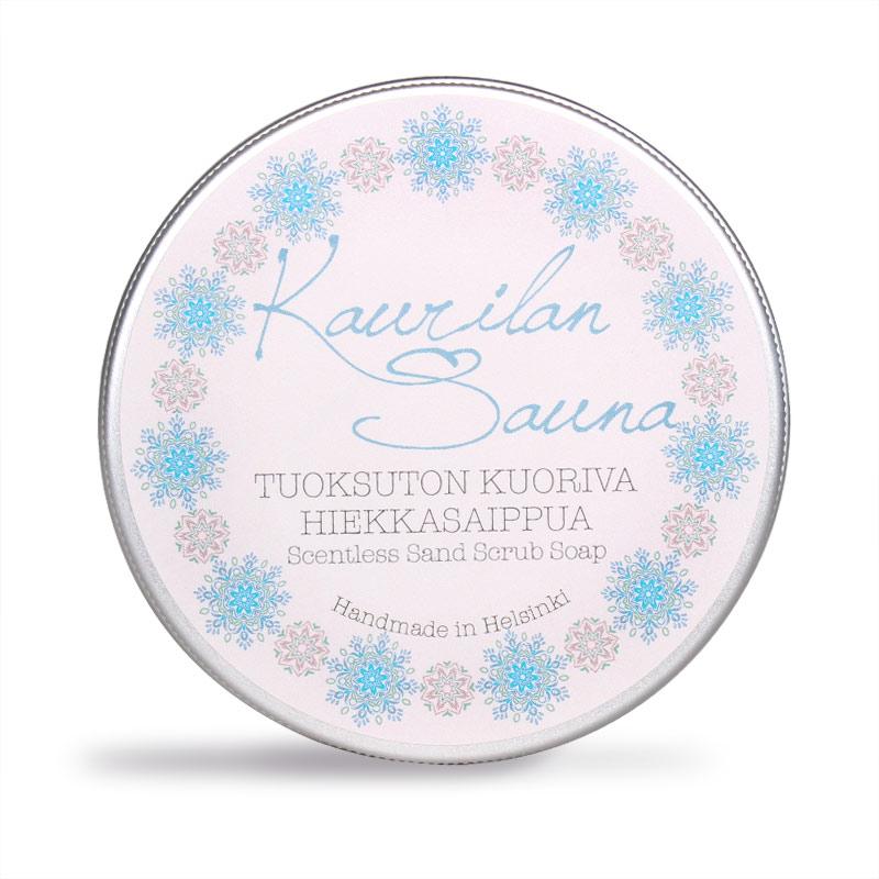 Tuoksuton Kuoriva Hiekkasaippua 110 g METALLI- TAI PAHVIRASIASSA