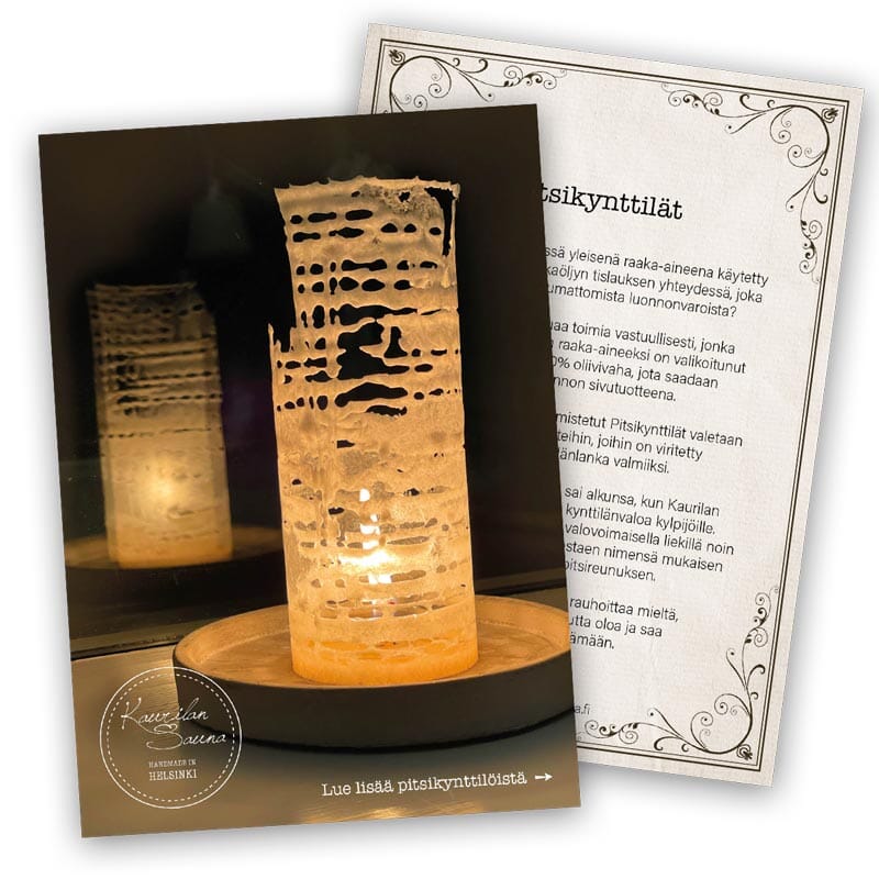 Tuotekortti - Pitsikynttilä - 6 kpl