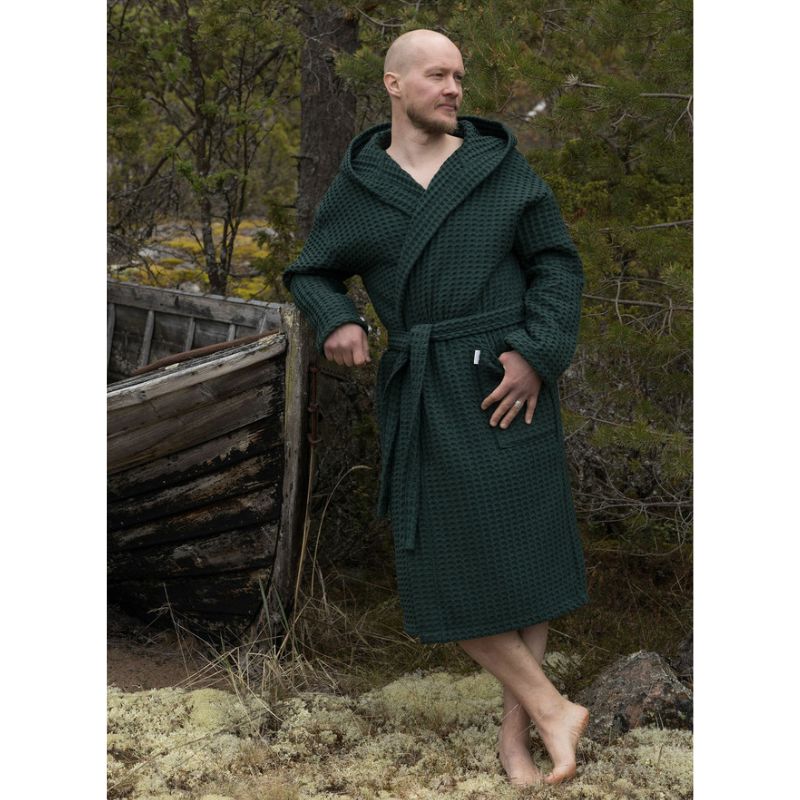 Waffle bathrobe