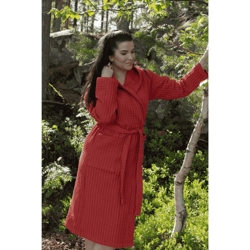 Waffle bathrobe